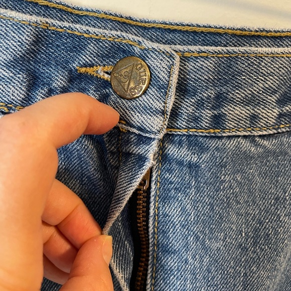 Vintage Guess Denim Mini Skirt - Picture 4 of 6